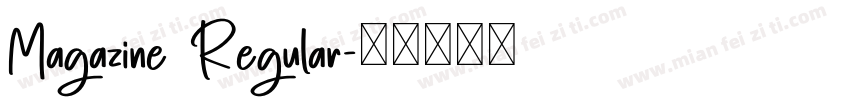 Magazine Regular字体转换